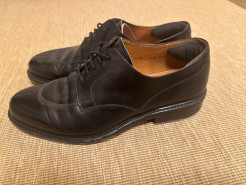 Farlow" black leather shoes Derbies