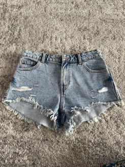 Denim mini shorts