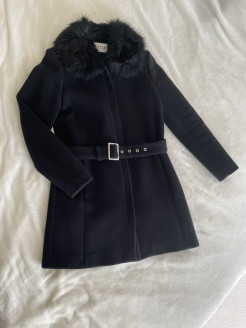 Manteau noir en laine Claudie Pierlot