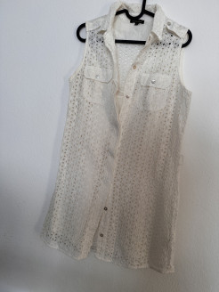 weißes Kleid Massimo dutti