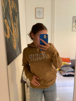 Beige-brown hoodie