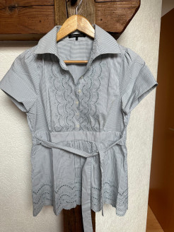 Blaue BCBG-Bluse Max Azria