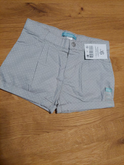 New grey shorts with white spots