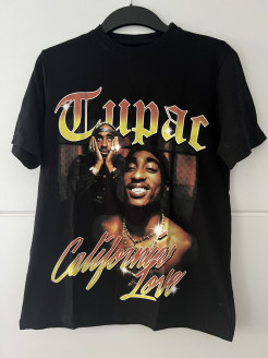 Schwarzes Tupac UNISEX T-Shirt