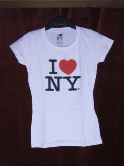 NY white t-shirt