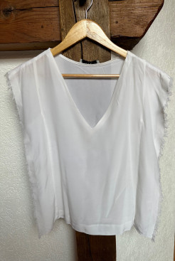 Sandro silk top