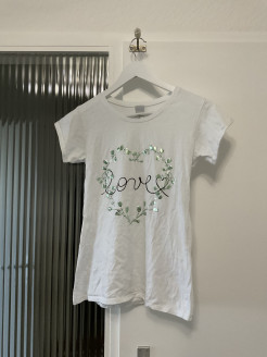 T-shirt blanc « love »