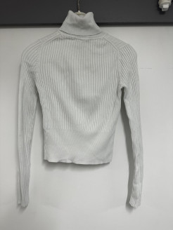 Rollkragenpullover weiß zara Größe S Crop Top