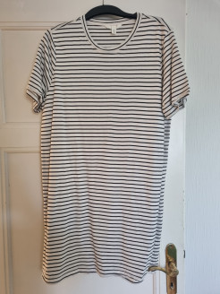 Striped nursing dress