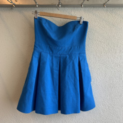 Robe bustier bleue Zara