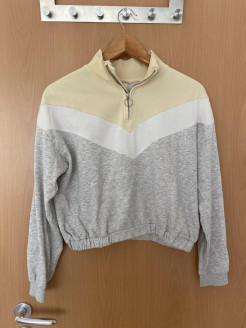 Pull H&M jaune et gris