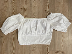 Haut crop top blanc