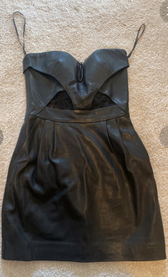 Leather dress
