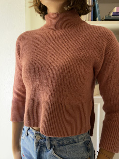 Antique pink knitted jumper