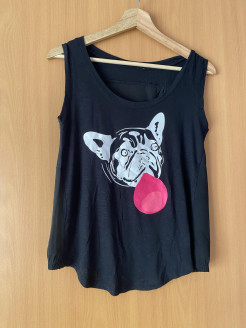 Tank top with dog head