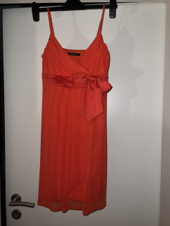 Robe de cocktail corail