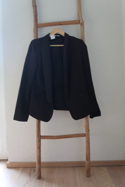 Blazer mi-long noir 