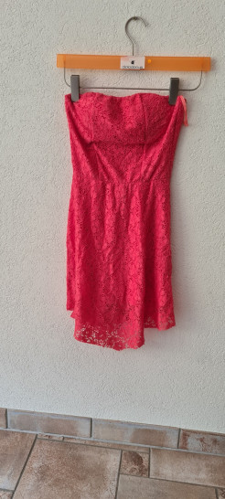 Ein korallenrotes Kleid, Baumwolle, Größe S