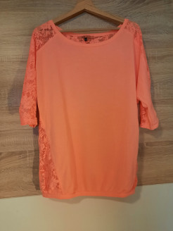 Sweatshirt/ T-Shirt orange Spitze