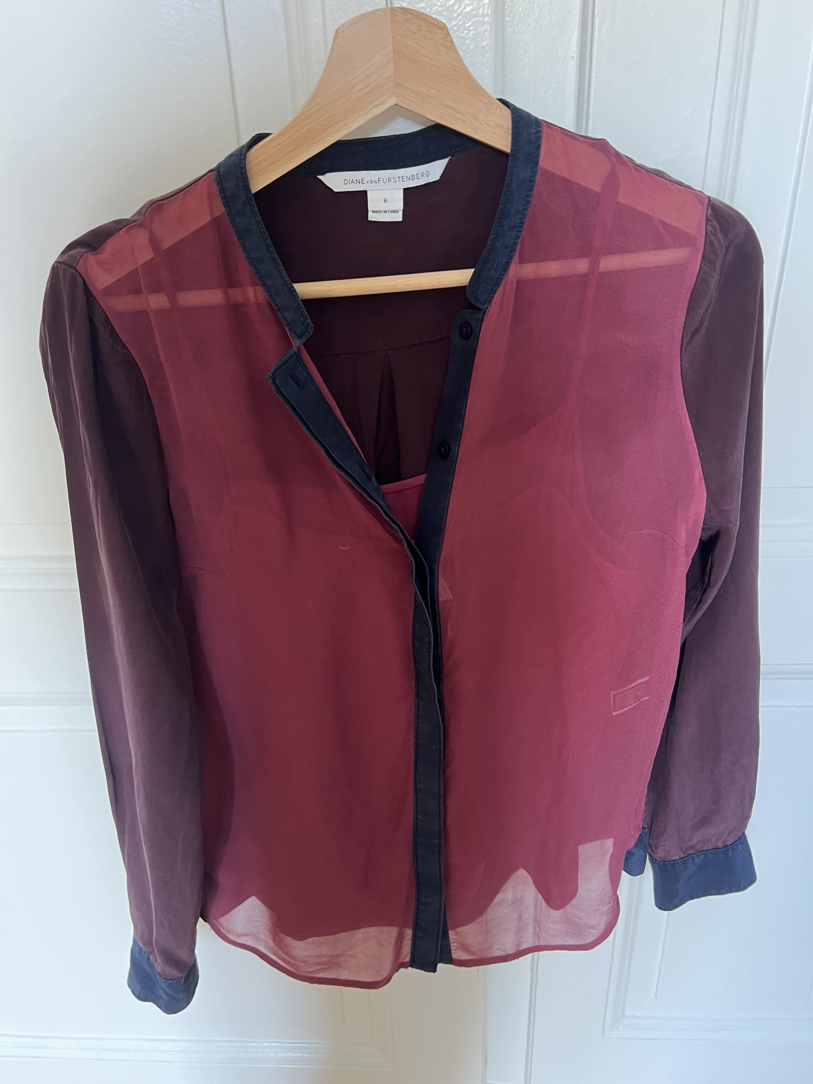 DVF silk blouse