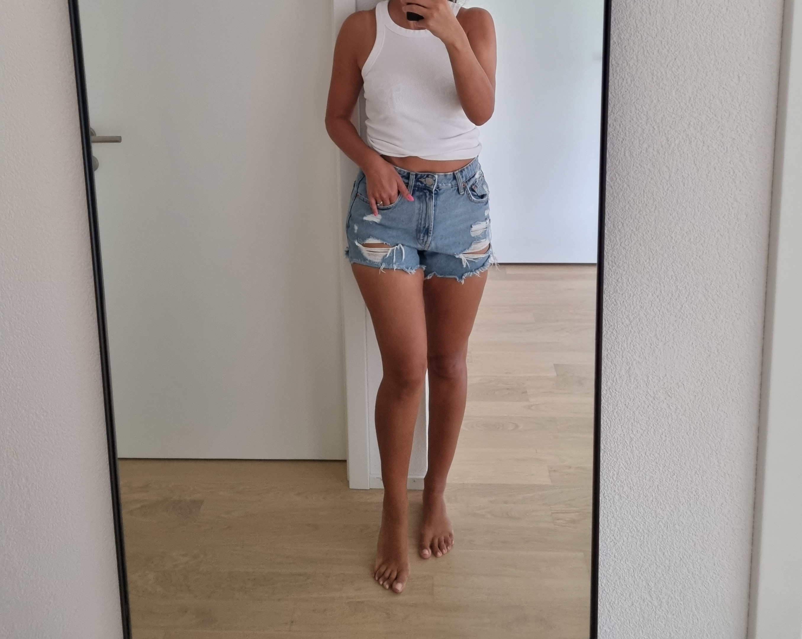 Jean shorts Zara