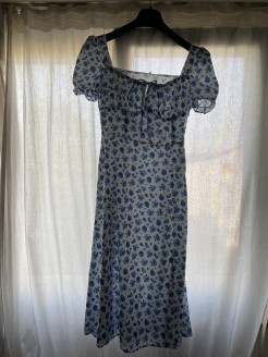 Robe longue à fleur 