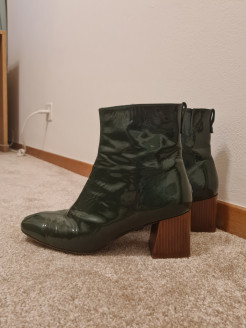 Bottines verte verni