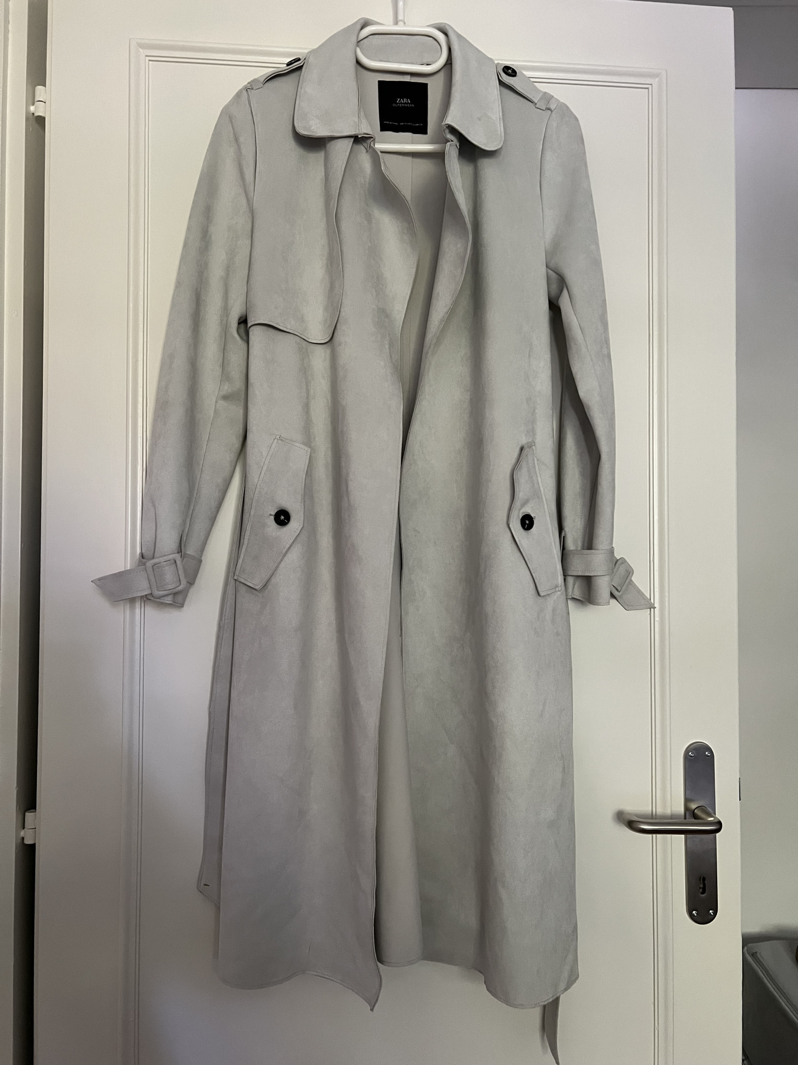 Zara trench long style suedine en XS Clozen