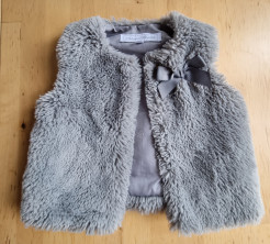 Fake fur waistcoat