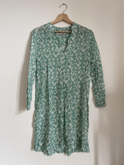 Green vintage midi-length dress