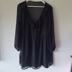 Schwarzes transparentes Kleid