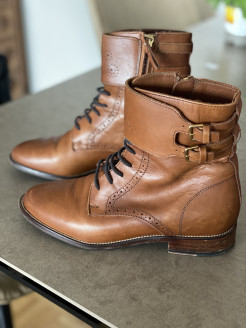Massimo Dutti leather ankle boots