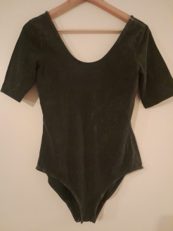 Black faded-effect bodysuit