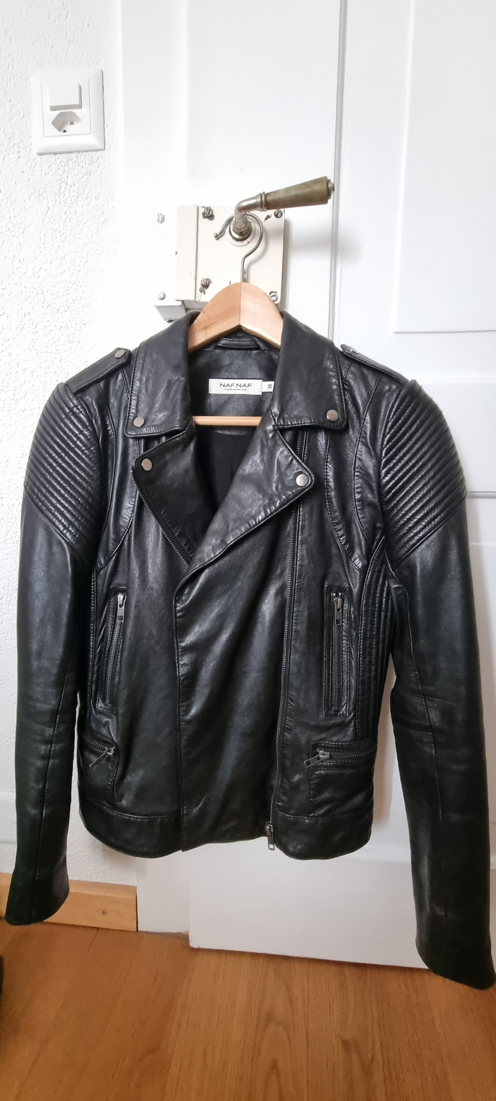 Naf naf clearance leather jacket