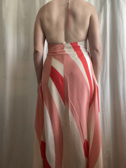 Bare-back maxi dress