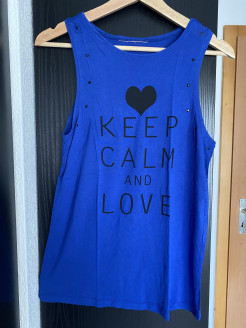 Navy blue tank top