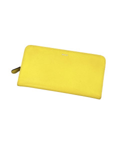 Bally yellow leather wallet