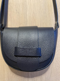 Kleine Ledertasche marineblau