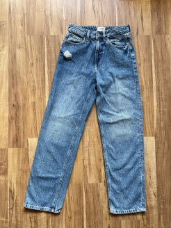 Jeans bleu droit