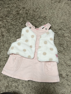 Girl's dress and cardigan set 3 months