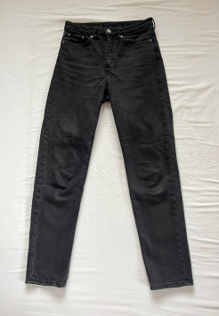 Black straight jeans