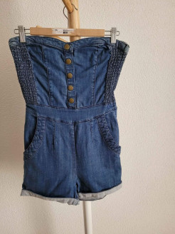 Combishort en jeans