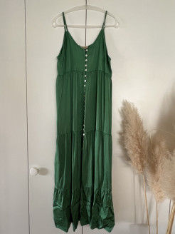 Robe longue verte