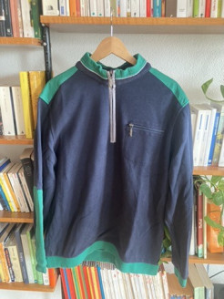 Sweatshirt marin Saint James bleu et vert