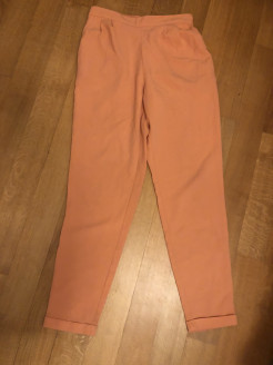 Fluid coral trousers