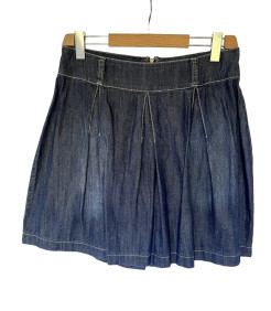 OLTRE - above the knee denim jeans skirt
