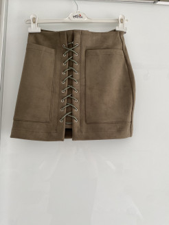 Velvet-like skirt