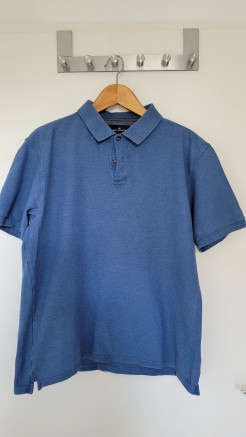 Blue polo shirt