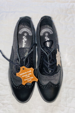 Black leather loafers/ Richelieu