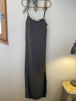 Khaki pull&bear maxi dress